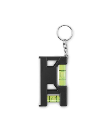 Porte-clés niveau en ABS personnalisé MAGEVEL Matières : ABS Couleurs : noir objet promotionnel éco-responsable