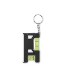 Porte-clés niveau en ABS personnalisé MAGEVEL Matières : ABS Couleurs : noir objet promotionnel éco-responsable