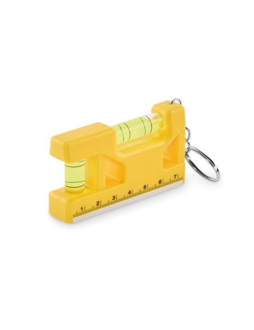 Porte-clés niveau en ABS personnalisé MAGEVEL Matières : ABS Couleurs : jaune cadeau entreprise pas cher