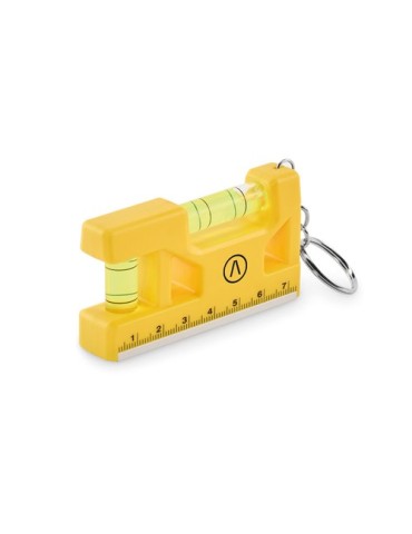 Porte-clés niveau en ABS personnalisé MAGEVEL Matières : ABS Couleurs : jaune objet publicitaire robuste