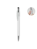 Stylo spinner publicitaire personnalisé EDD Matières : aluminium recyclé  Couleurs : blanc cadeau entreprise pas cher