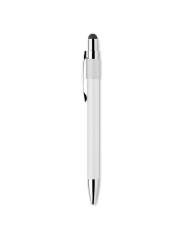 Stylo spinner publicitaire personnalisé EDD Matières : aluminium recyclé  Couleurs : blanc marquage laser ultra précis