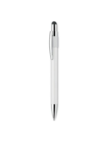 Stylo spinner publicitaire personnalisé EDD Matières : aluminium recyclé  Couleurs : blanc personnalisation sur mesure