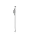 Stylo spinner publicitaire personnalisé EDD Matières : aluminium recyclé  Couleurs : blanc personnalisation sur mesure