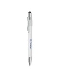 Stylo spinner publicitaire personnalisé EDD Matières : aluminium recyclé  Couleurs : blanc goodies publicitaire durable