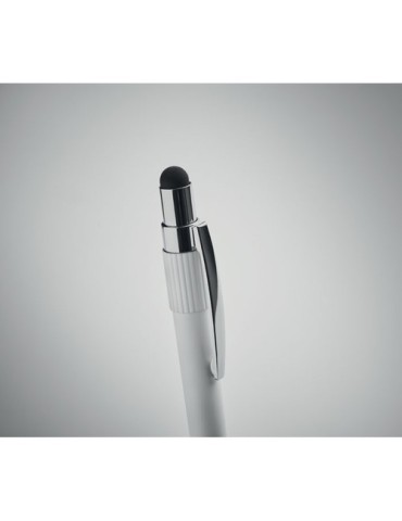 Stylo spinner publicitaire personnalisé EDD Matières : aluminium recyclé  Couleurs : blanc impression haute définition