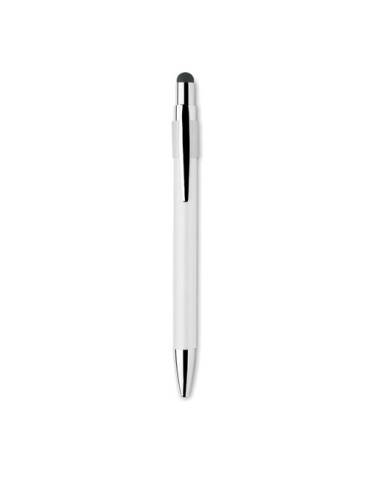 Stylo spinner publicitaire personnalisé EDD Matières : aluminium recyclé  Couleurs : blanc marquage laser ultra précis