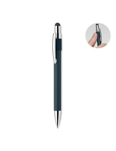 Stylo spinner publicitaire personnalisé EDD Matières : aluminium recyclé  Couleurs : bleu marine personnalisable avec votre logo