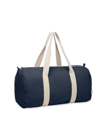 Sac de sport  en coton recyclé SINN Matières : coton recyclé Couleurs : bleu marine impression haute définition