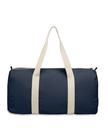 Sac de sport  en coton recyclé SINN Matières : coton recyclé Couleurs : bleu marine objet publicitaire robuste