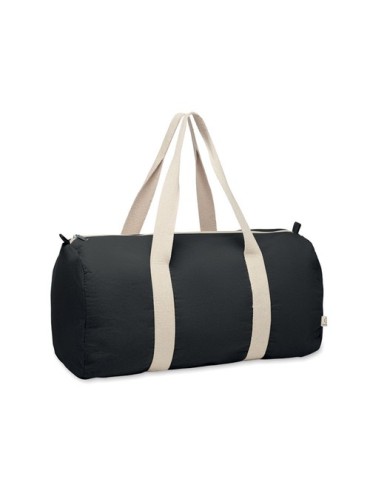 Sac de sport  en coton recyclé SINN Matières : coton recyclé Couleurs : noir goodies publicitaire événementiel