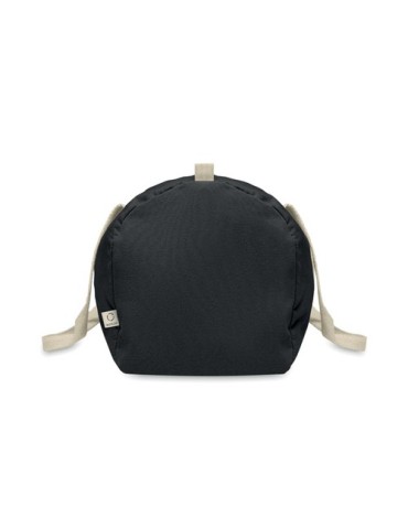 Sac de sport  en coton recyclé SINN Matières : coton recyclé Couleurs : noir marquage couleur éclatante