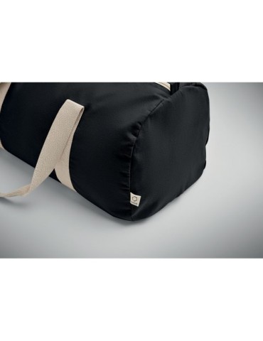 Sac de sport  en coton recyclé SINN Matières : coton recyclé Couleurs : noir cadeau entreprise pas cher