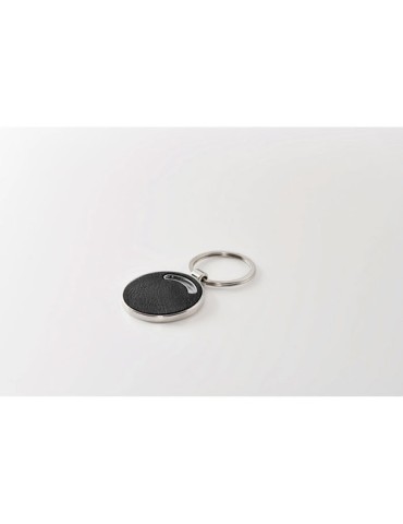 Porte-clés ronds personnalisés LIRCLE Matières : métal Couleurs : noir 2