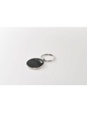 Porte-clés ronds personnalisés LIRCLE Matières : métal Couleurs : noir cadeau entreprise pas cher