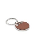 Porte-clés ronds personnalisés LIRCLE Matières : métal Couleurs : marron personnalisable avec votre logo