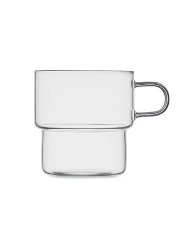 Tasse en verre publicitaire 300 ml BOROMUG Matières : borosilicate Couleurs : transparent goodies publicitaire événementiel