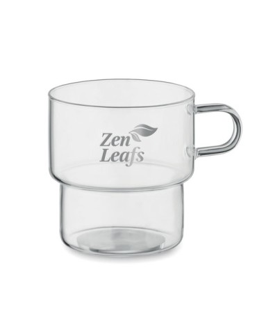 Tasse en verre publicitaire 300 ml BOROMUG Matières : borosilicate Couleurs : transparent impression haute définition