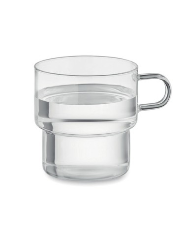 Tasse en verre publicitaire 300 ml BOROMUG Matières : borosilicate Couleurs : transparent livraison express 24h 48h