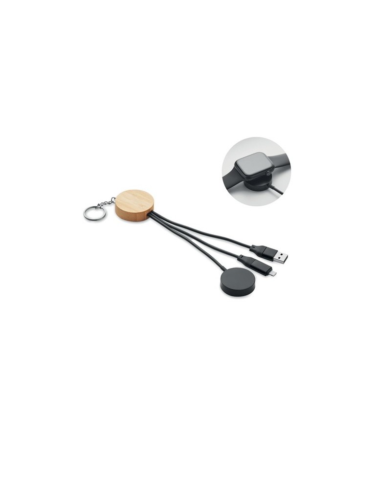 Porte-clés câble 4 en 1 60W BULE