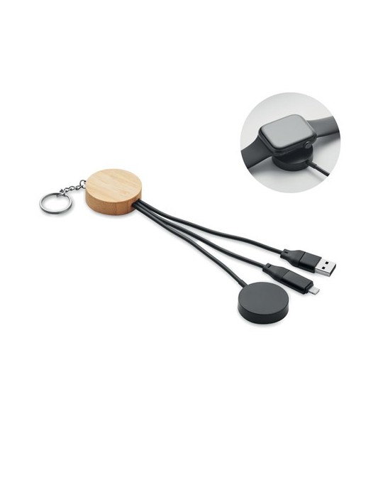 Porte-clés câble 4 en 1 60W BULE