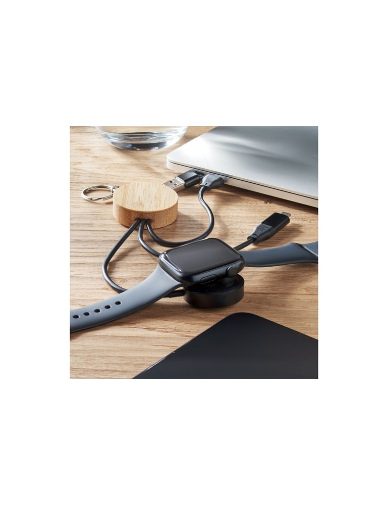 Porte-clés câble 4 en 1 60W BULE