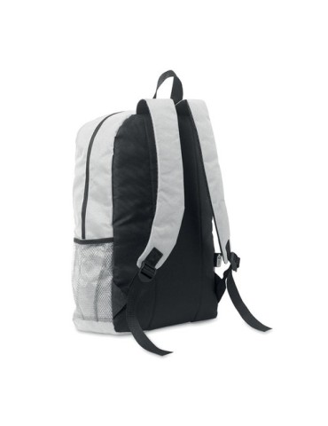 Sac à dos publicitaire en polyester 600D RPET HIGE Matières : PET recyclé Couleurs : blanc cadeau affaires élégant