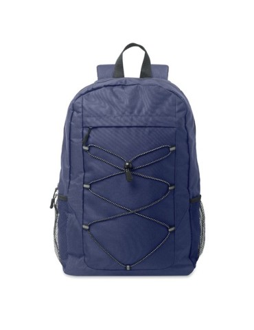 Sac à dos publicitaire en polyester 600D RPET HIGE Matières : PET recyclé Couleurs : bleu objet promo petit budget