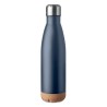Bouteille isotherme double paroi  de 500 ml en acier inoxydable - ASPEN CORK Matières : acier inoxydable Couleurs : bleu marine 