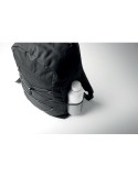Sac à dos publicitaire en polyester 600D RPET HIGE Matières : PET recyclé Couleurs : noir personnalisation sur mesure