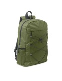 Sac à dos publicitaire en polyester 600D RPET HIGE Matières : PET recyclé Couleurs : vert armée personnalisable avec votre logo