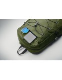 Sac à dos publicitaire en polyester 600D RPET HIGE Matières : PET recyclé Couleurs : vert armée cadeau affaires élégant