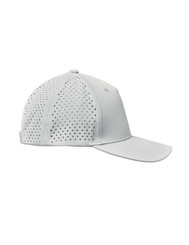 Casquette baseball à 5 pans personnalisée - CAPO Matières : PET Couleurs : blanc cadeau client original