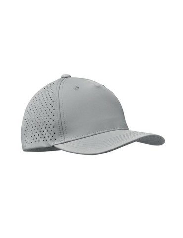 Casquette baseball à 5 pans personnalisée - CAPO Matières : PET Couleurs : gris goodies publicitaire événementiel