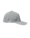 Casquette baseball à 5 pans personnalisée - CAPO Matières : PET Couleurs : gris impression logo haute qualité
