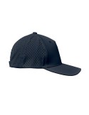 Casquette baseball à 5 pans personnalisée - CAPO Matières : PET Couleurs : bleu marine marquage couleur éclatante