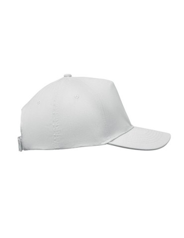 Casquette à 5 pans personnalisée SUNNY Matières : coton Couleurs : blanc 2
