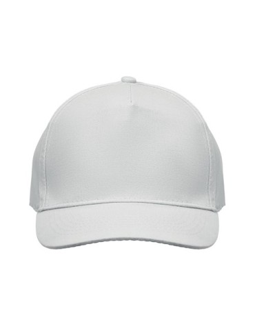 Casquette à 5 pans personnalisée SUNNY Matières : coton Couleurs : blanc cadeau client original