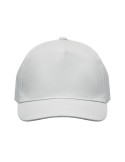 Casquette à 5 pans personnalisée SUNNY Matières : coton Couleurs : blanc cadeau client original
