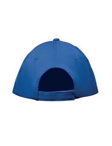 Casquette à 5 pans personnalisée SUNNY Matières : coton Couleurs : bleu royal cadeau affaires élégant