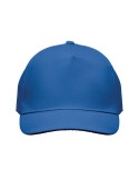 Casquette à 5 pans personnalisée SUNNY Matières : coton Couleurs : bleu royal objet publicitaire robuste