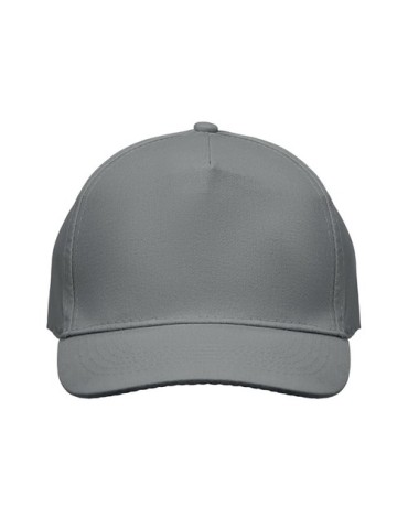 Casquette à 5 pans personnalisée SUNNY Matières : coton Couleurs : gris goodies publicitaire événementiel