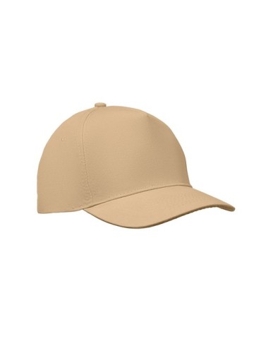 Casquette à 5 pans personnalisée SUNNY Matières : coton Couleurs : ivoire impression haute définition