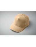 Casquette à 5 pans personnalisée SUNNY Matières : coton Couleurs : ivoire marquage laser ultra précis