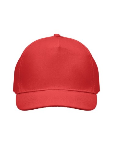 Casquette à 5 pans personnalisée SUNNY Matières : coton Couleurs : rouge cadeau affaires élégant