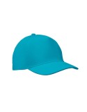 Casquette à 5 pans personnalisée SUNNY Matières : coton Couleurs : turquoise personnalisation rapide en France