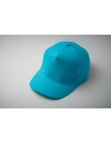 Casquette à 5 pans personnalisée SUNNY Matières : coton Couleurs : turquoise impression haute définition
