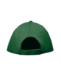 Casquette à 5 pans personnalisée SUNNY Matières : coton Couleurs : vert foncé objet promotionnel éco-responsable