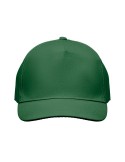 Casquette à 5 pans personnalisée SUNNY Matières : coton Couleurs : vert foncé objet promo petit budget