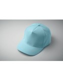 Casquette à 5 pans personnalisée SUNNY Matières : coton Couleurs : bleu bébé goodies publicitaire événementiel